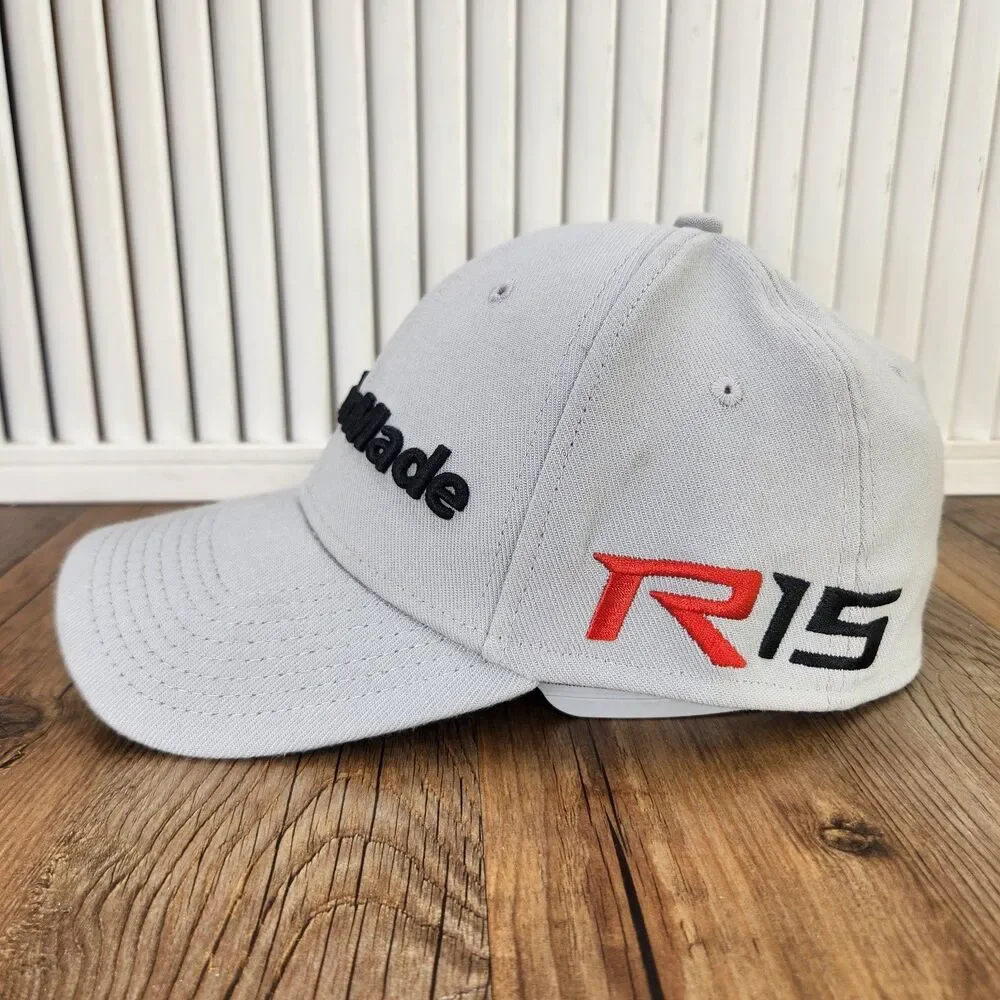 New Era 39thirty TaylorMade AeroBurner R15 Ball Cap Gray Fitted Sz S/M Golf Hat